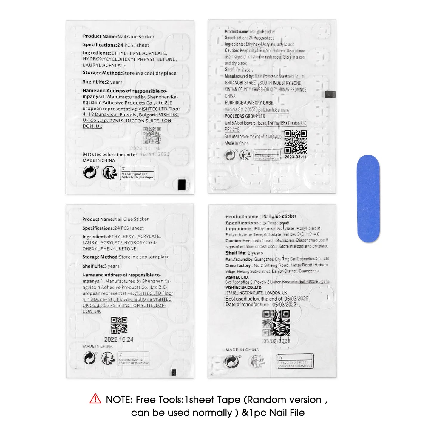 24pcs Sweet False Nail Patches Detachable Fake Nail Tips With Bowknots Love Heart Pearl Design Pink Almond Korean Press On Nail