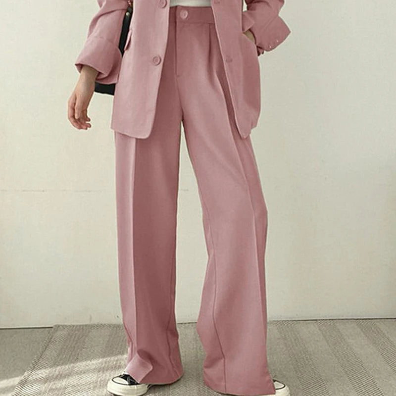 Suit Jacket Casual Office Lady Elegant Solid Single-breasted Women Blazer