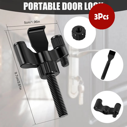 Portable Door Lock Home Security Door Locker Privacy Perfect for Traveling Hotel Home Apartment College and Travel Lockdown Lock