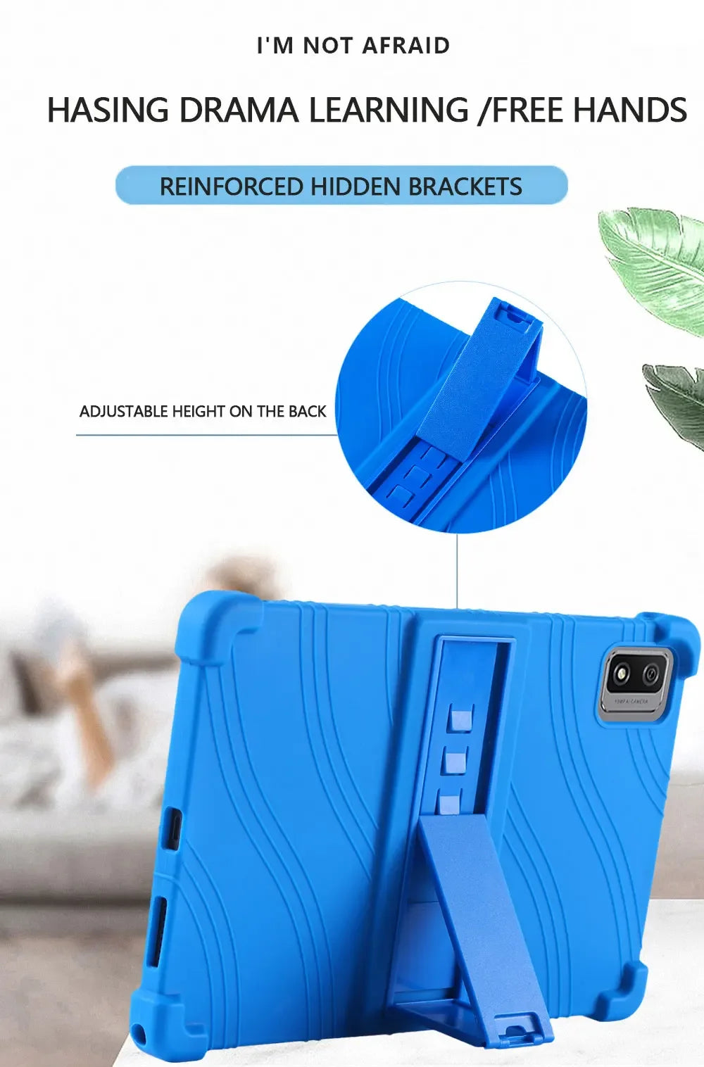 For CHUWI Hi10 XPro 2023 10.1" Tablet Shockproof Cover Tablet Kids Soft Android 13 Tablet Silicon Stand Protective Shell