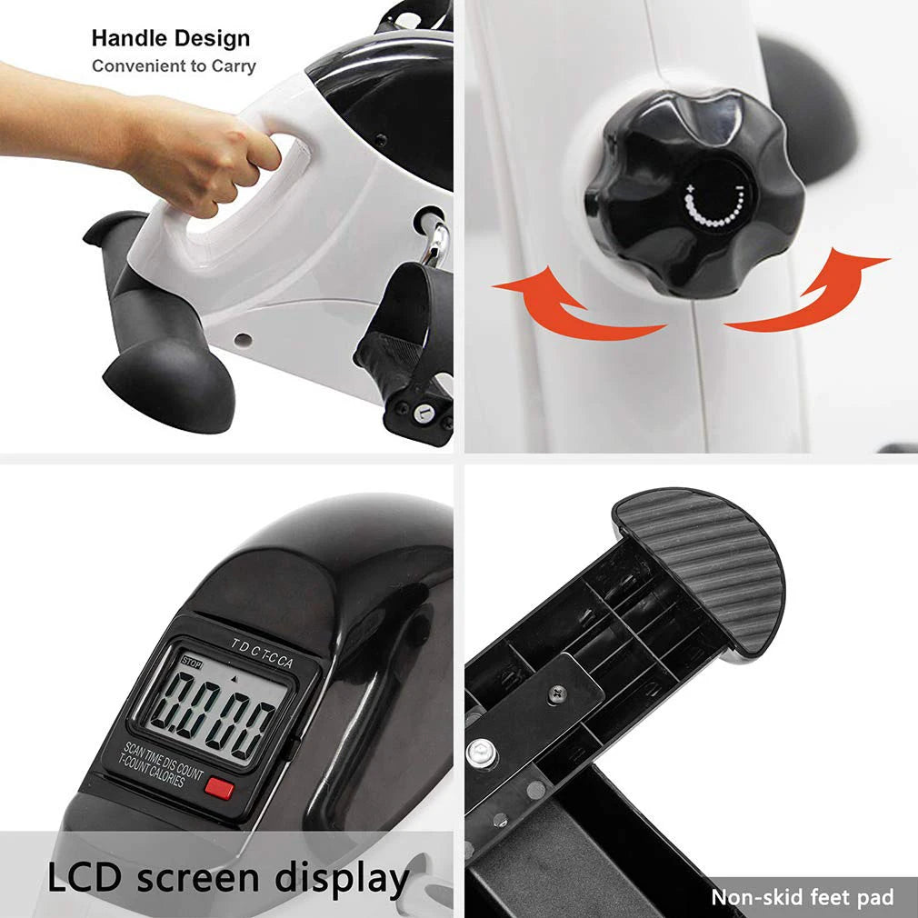 1PC Undertable Bicycle Pedal Exercise Machine Portable Home Fitness Bicycle Pedal Exercise Machine Foot Pedal Portable Bicycle