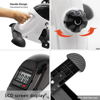 1PC Undertable Bicycle Pedal Exercise Machine Portable Home Fitness Bicycle Pedal Exercise Machine Foot Pedal Portable Bicycle