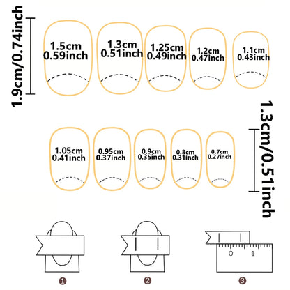 ARTAUG 24PCS Medium Stiletto Pink Press On Nails Full Cover Fake Nail Set Press On Nails Love Design handmade Press On Nails