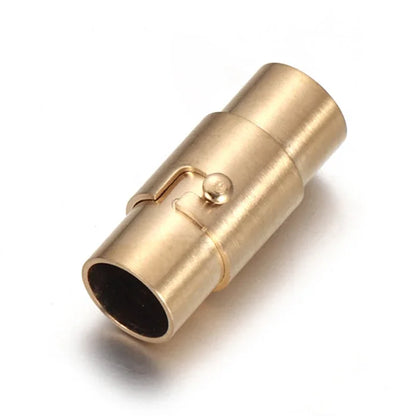 Stainless Steel 2-8mm Hole Strong Magnetic Clasp for Leather Cord with Safe Lock DIY Bracelet Jewelry Making Accessories
