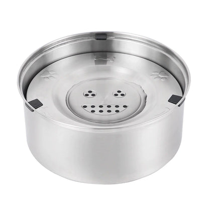 Dog Water Bowl Non-Spill Stainless Steel Pet Bowl for Dogs Slow Drinking Splash Proof Water Dispenser Floating Bowl for Vehicle