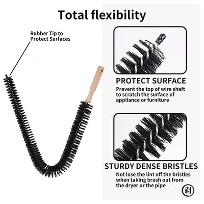 Radiator Cleaner Brush Washing Machine Lint Cleaning Brushes Long Flexible Dryer Vent Cleaner Duster Household Cleaning Tools