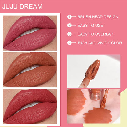 Floral Lip Gloss Water Mist Lip Tint Matte Lightweight and Translucent Lip Stain Whitening Lipstick Non-Transfer