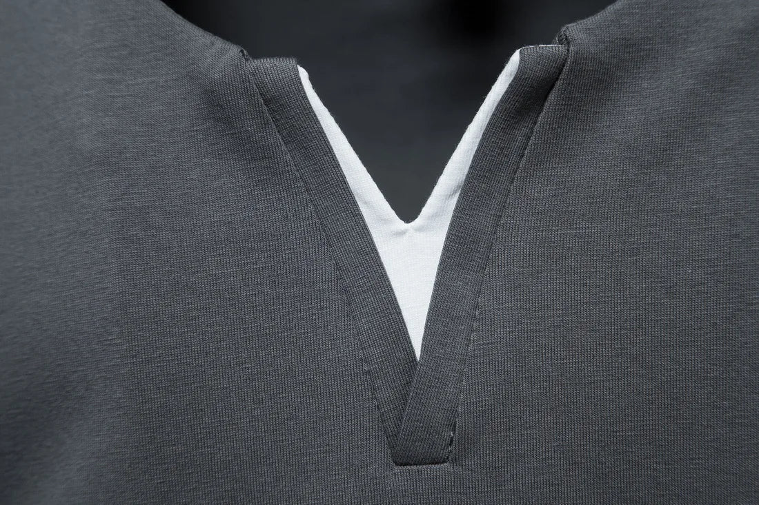 Mens T Shirt Pure Color V Collar Short Sleeved Tops Tees Men T-Shirt Black Tights Man T-Shirts Fitness For Male Clothes