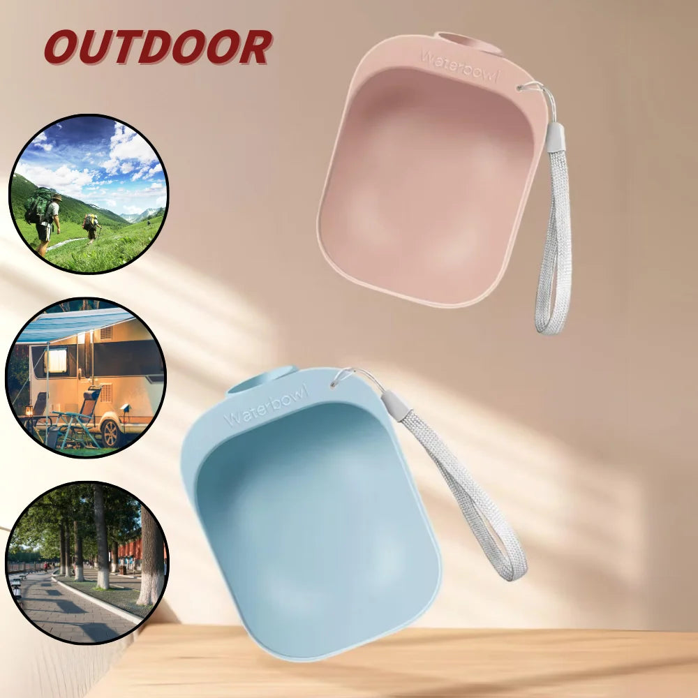 Portable Outdoor Pet Water Dispenser Cup 2-in-1 Leak-Proof Design Attachable Water Bottle for Dog Cat Travel Bowls Water Bottles