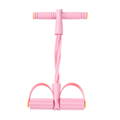 Four-Tube Pedal Tensioner Multi-Functional Household Fitness Equipment Yoga Abdominal Strengthening Elastic Band Tension Rope