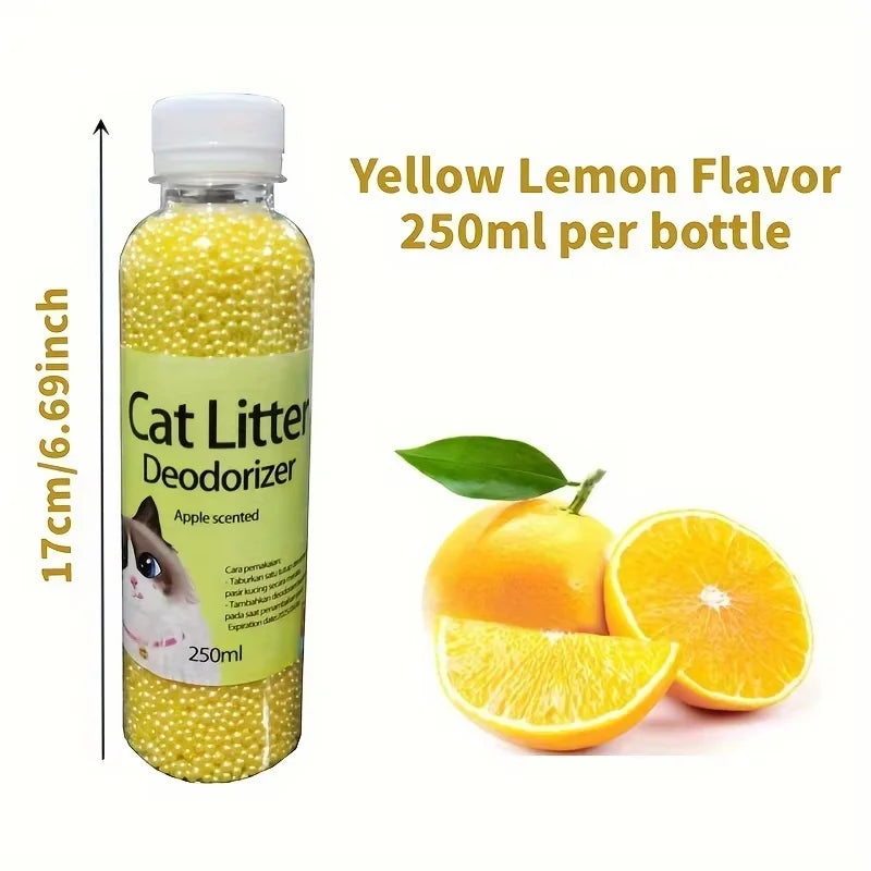 Natural Deodorizing Beads for Cat Litter Box 5 Fresh Scents Odor Control Absorbent Pearls Pet Toilet Supplies for Cats