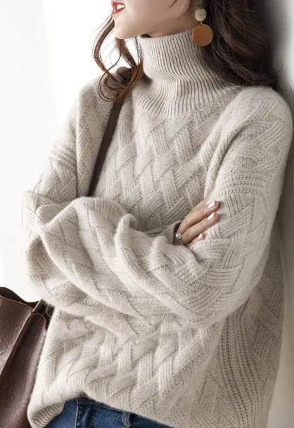 Oversize Thick Sweater S- XLWomen Loose Sweater Winter Casual Chic Cashmere Pullovers Pullover Female Long Sleeve