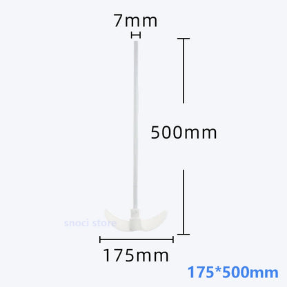 Stirring Rod  400mm 450mm 500mm Length Overhead Stirrer Mixer Shaft with Foldable Paddle for Lab
