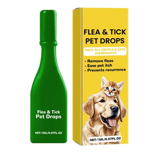 1ml Pet External Drops Tick Spray Fast-Acting Lice Remove Anti Flea Drops Tick Liquid Long Lasting Natural Pet Care Spray
