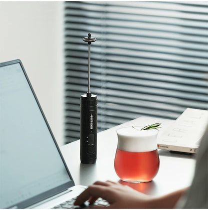 MHW-3BOMBER Official New Electric Milk Frother Handheld Wireless Blender Latte Cream Egg Beater Food Blender
