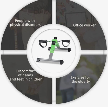 Pedals Exercise Bike Portable Mini Exercise Bike Bodybuilding Machine Elderly Rehabilitation Leg Arm Trainer Bicycle