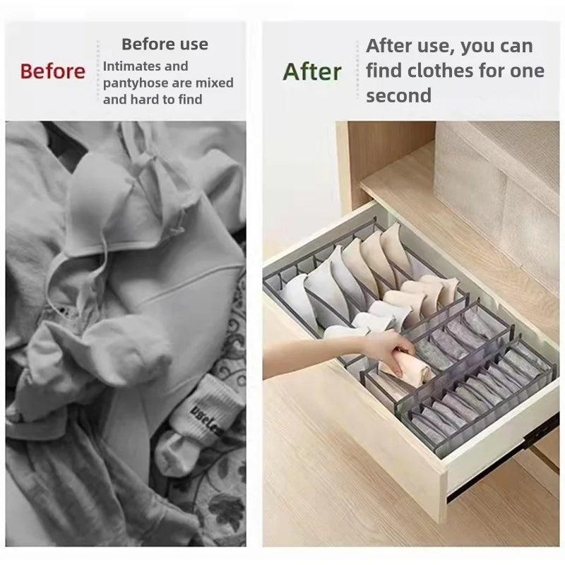 Underwear Bra Socks Panty Storage Boxes Home Organization Drawer Divider Home Dormitory Save Space