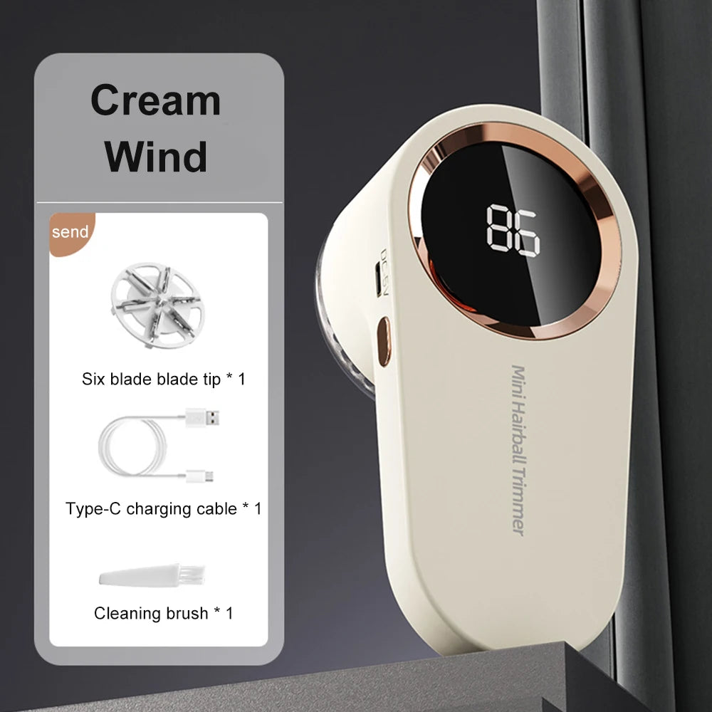 Electric Lint Remover Electric Hairball Sweater Trimmer Type-C USB charging Convenient Smart LED Pellet Cutter Fast Household