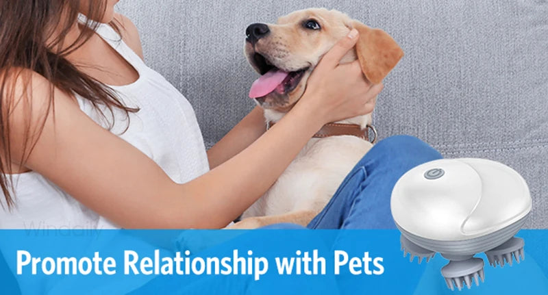 Electric Scalp Head Massager Kneading Vibrating Device Health Care Shoulder Neck Leg Arm Deep Tissue Massage Cat  Pet Massager