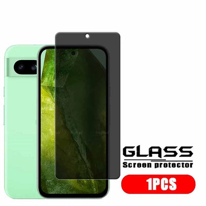 4Pcs For Google Pixel 8A Glass Google Pixel 8A Tempered Glass 9H HD Privacy Anti-Spy Cover Glue Screen Protector Google Pixel 8A