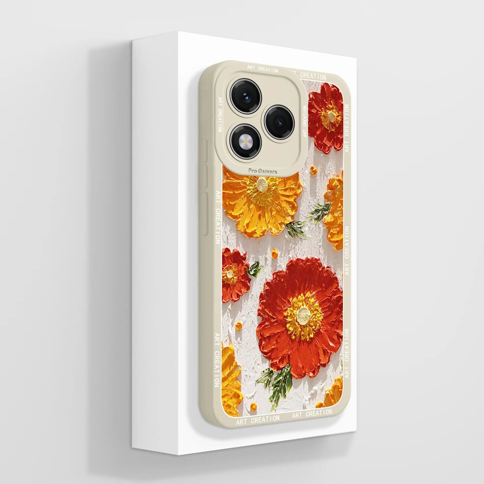 For Honor 400 Lite Case Simple Butterfly Soft Liquid Silicone Full Protection Back Cover For Honor 400Lite 5G Phone Protectors