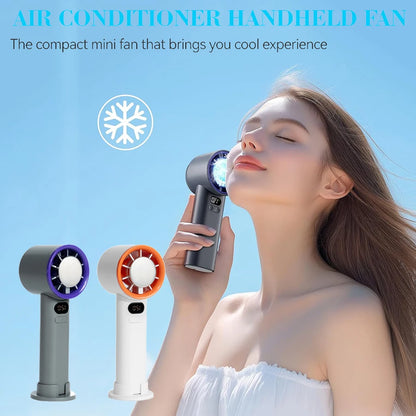 HandFan High Speed Handheld Cooling Fan Portable Mini Hand Fan 120 Speeds Adjustable Digital Display for Travel Beach Outdoors