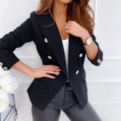 Autumn Over Size Women Coat Short White Female Office Black Ladies Long Sleeve Red Woman Elegant Casual Coats 2023