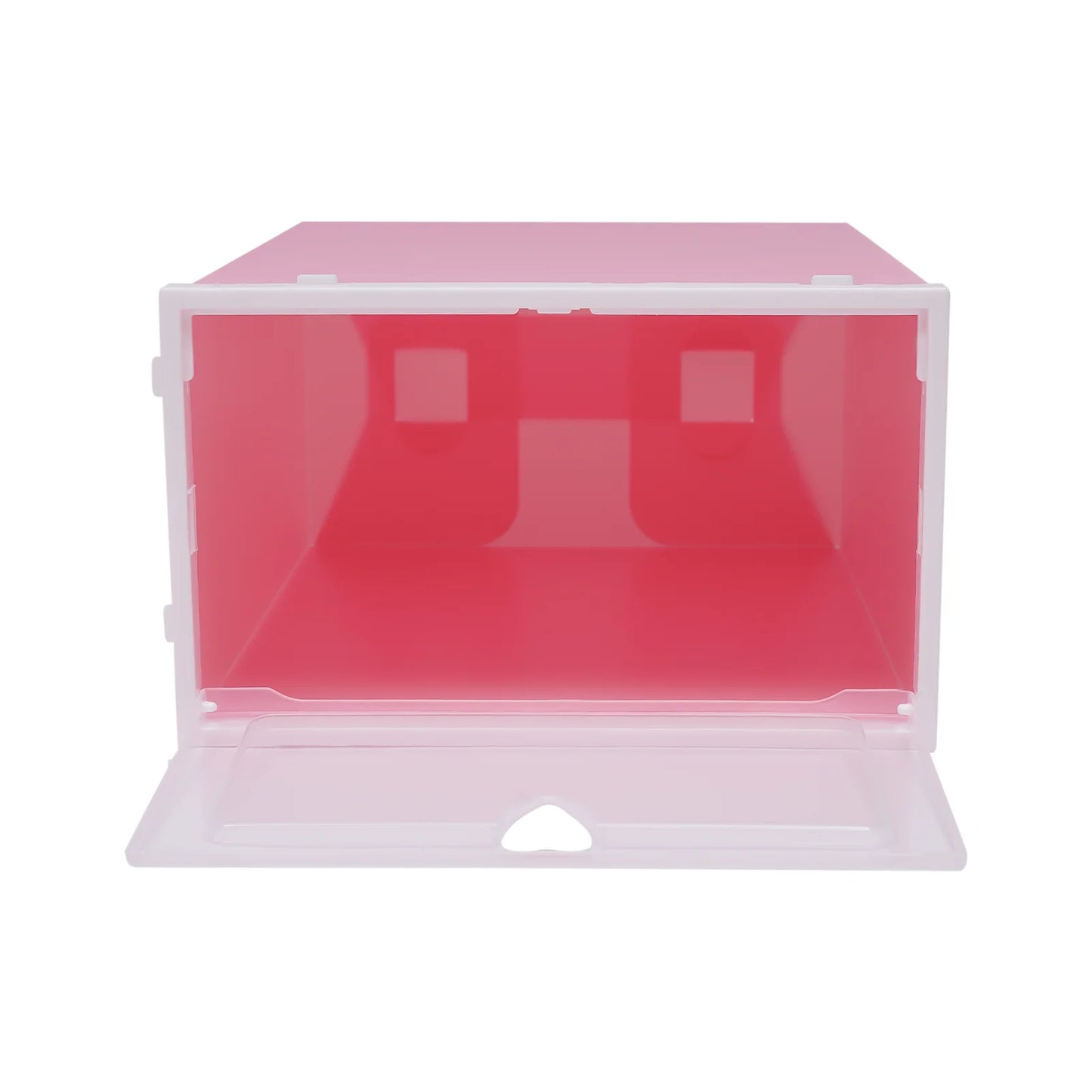 20Pcs Foldable Shoe Storage Boxes with Lids Transparent Stackable Containers Drawer Style PP Plastic Shoe Organizers