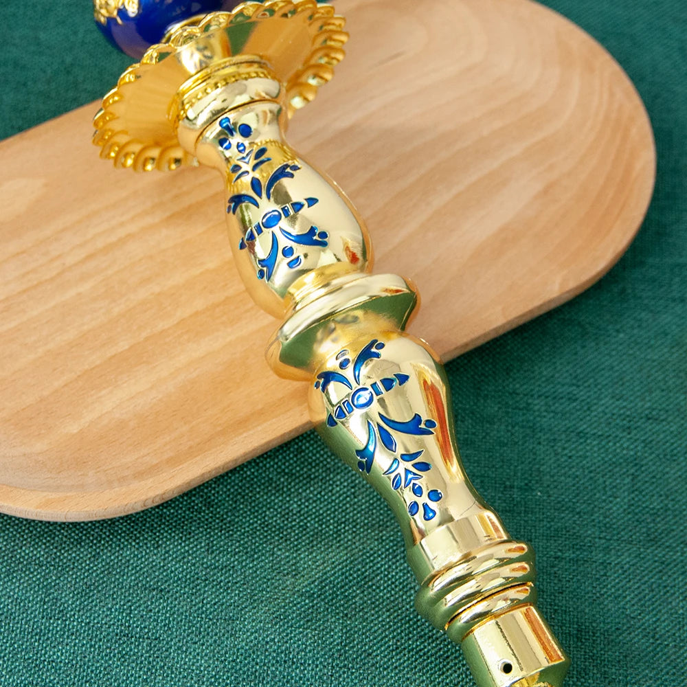 HT Religion Handhold Candle Holder Church Decor Single Candlestick Orthodox Church Supplies Religious Rituals Accessory