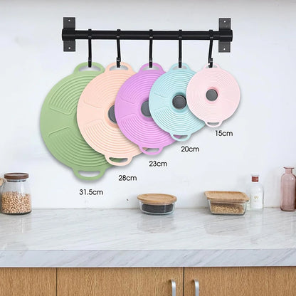 Silicone Lids for Bowl Reusable Sealed Suction Lids Fits Cups Bowls Plates Pots Pans Food Storage Microwave Cover Kitchen Gadget