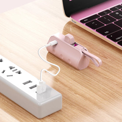 Mini Power Bank 5000mAh Portable Mobile Phone Charger External Battery Power Bank Plug Play For iPhone Samsung Xiaomi Power Bank