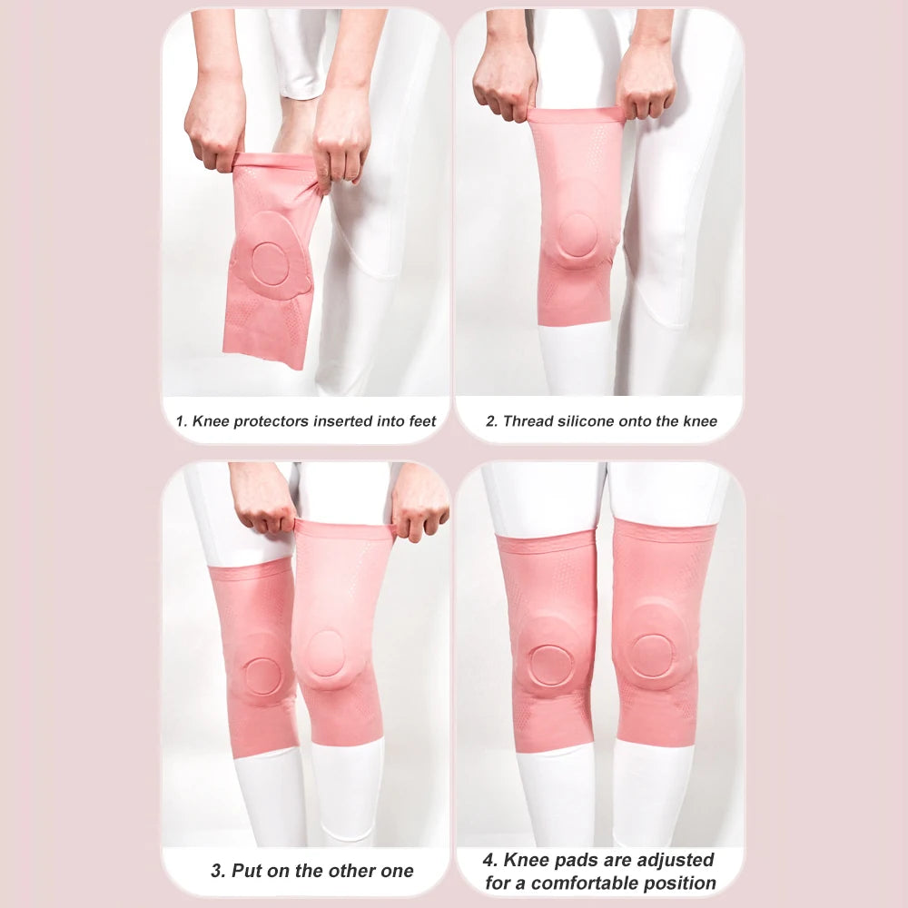 1 Pair Sports Ultra-thin Knee Pads Volleyball Extreme Sports Kneepad Brace Elbow Support Dancing Yoga Elastic Gym Knee Protector