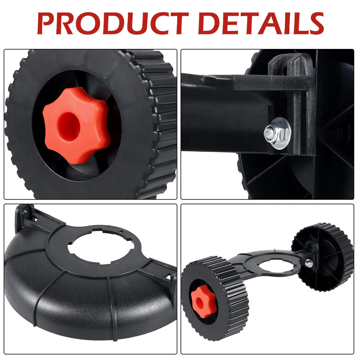 Lawn Mower Accessories Lawn Mower Auxiliary Wheel Support Wheel Adjustable Removable Lawn Mower Head Attachment
