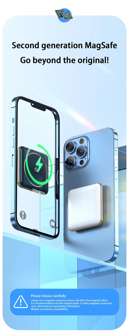 30000mAh Large Capacity Super Fast Charging YM-545 Portable Power Bank Magnetic Wireless Charging Power Bank Mobile Power Bank