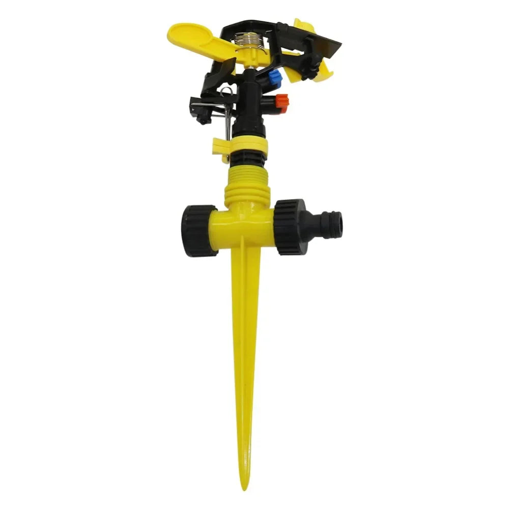 Adjustable Rocker Impact Sprinkler, 360° Rotary Watering Nozzle for Lawn, Garden, Agriculture Irrigation