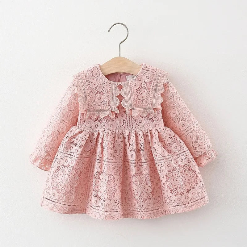 Spring Autumn toddler Girl Babys Clothes infant Lace Dress costume for newborn Girl clothing 1st Birthday Princess Dresses dress