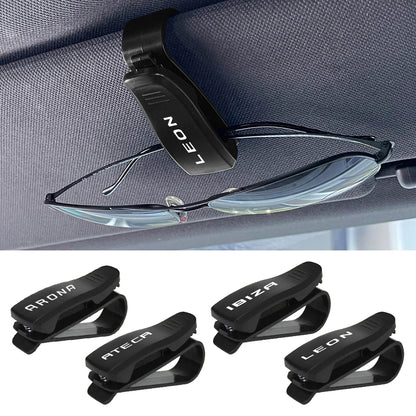 Car Glasses Clip Holder Auto Accessories For Seat Leon Ibiza Ateca Arona Cordoba Toledo Altea Alhambra Arosa Exeo Mii Tarraco