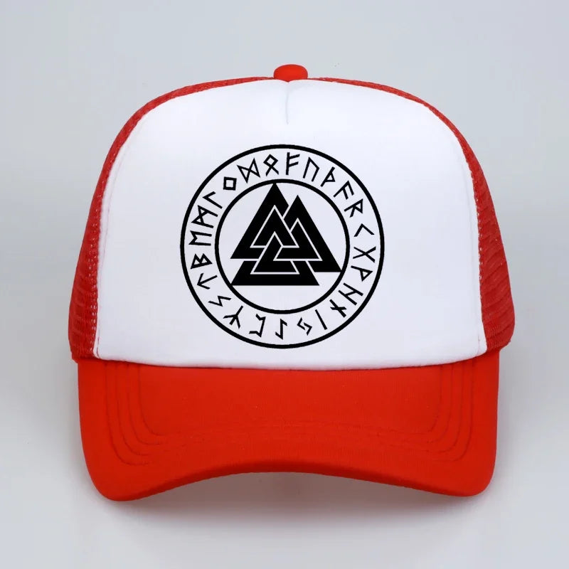 pagan amulet Men cap Scandinavian Viking jewelry Odin 's Symbol of Norse Viking Warrior Slavic Norway Valknut Baseball Caps