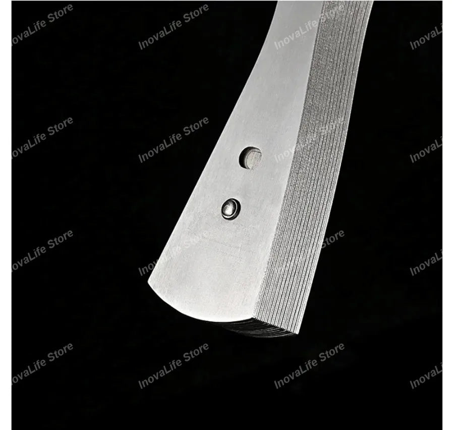 Chinese Fine Metal Antique Fan Hollow Self-Defense Kung Fu Tai Chi Fans Portable Men Stainless Steel Folding Fan Home Decor