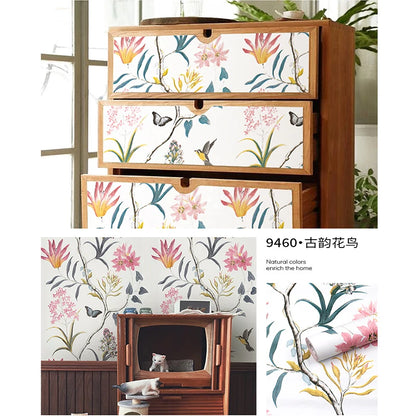 Pack Shelf Liners Self-Adhesive Drawer Papers Protect Furniture Wall Surface Decor Webcast Background Self adhesive wallpaper
