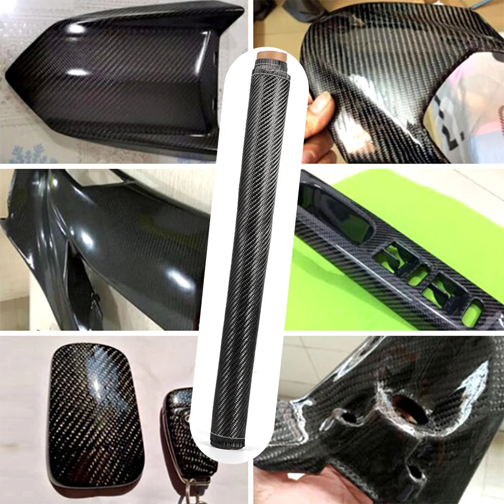 3K 200gsm Carbon Fiber Cloth 50cm/30cm wide Plain Carbon Fabric For Commercial Car Part Sport Equipment