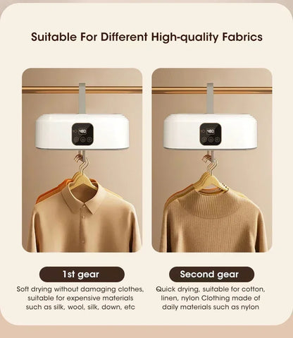 Mini Portable Foldable Electric Dryer with Intelligent Timer Fast Drying Household Cabinet Compact Travel Drying Bag Included