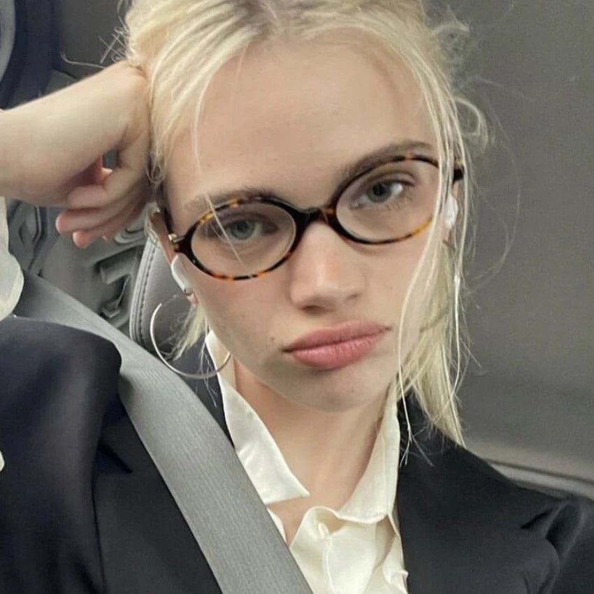 Vintage Oval Sunglasses Women Fashion Sun Glasses for Female Sexy Ladies Small Frame Round Eyewear