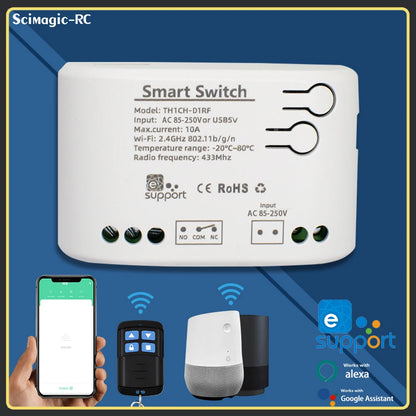 WiFi Smart Temperature Switch Ewelink Controller 2000W Intelligent Thermostat With Energy Consumption Monitor Work With Alexa