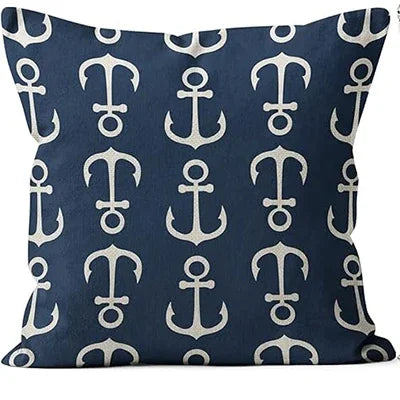 Marine themed throw pillow covers, home décor, cushion covers, sofa bed pillowcases cushion cover 45x45