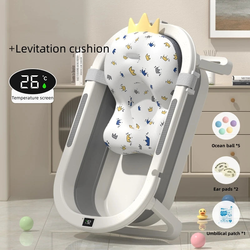 Baby bath tub Warm bath tub Baby foldable toddler sitting and lying Toddler household bathroom items