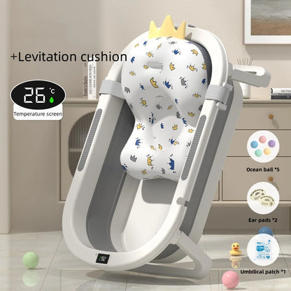 Baby bath tub Warm bath tub Baby foldable toddler sitting and lying Toddler household bathroom items