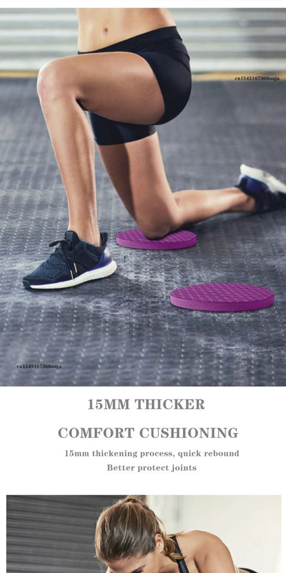 Yoga Knee Pads 2 Pack Yoga Knee Cushion Thick Exercise Pads for Knees Elbows Wrist Hands Head Foam Pilates Kneeling Pad Gym