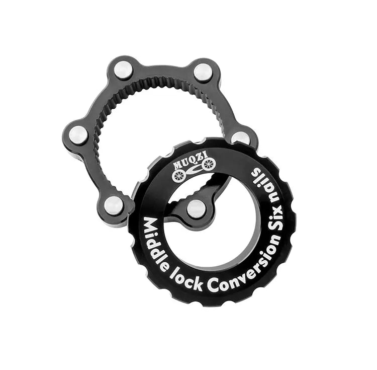 MUQZI Center-Lock Hubs To 6-Bolt Disc Brake Rotor Adapter Hubs Centerlock Converting Mount Adapter