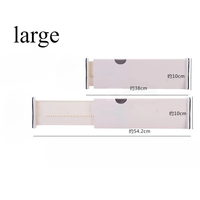 T Drawer Divider Adjustable Home Organization Dividers White Plastic Partition Holder Creative Retractable Drawer Dividers